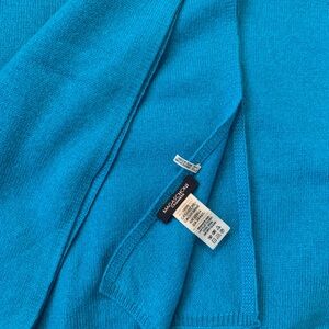Magaschoni Turquoise Knit Scarf